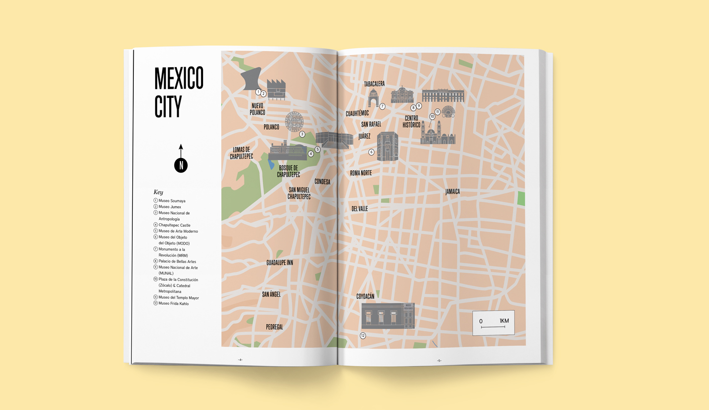 art and fiesta in mexico city map